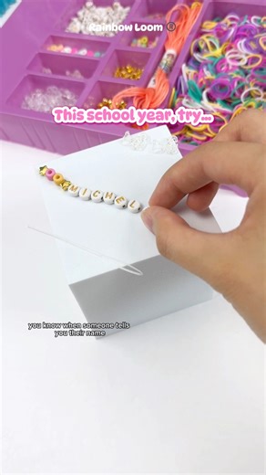 88K views · 1K reactions | New school year hack! We love these necklaces and bracelets made using Rainbow Loom’s new Braid and Bead kit  Combine beads AND rubber bands into one unique creation! #rainbowloom #rlbracelet #newproductlaunch #newproductalert #kidscrafts #BackToSchool2025 | Rainbow Loom | Facebook