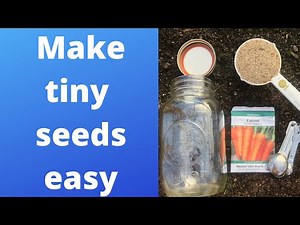 Easy way to plant tiny seeds - simple and cheap
