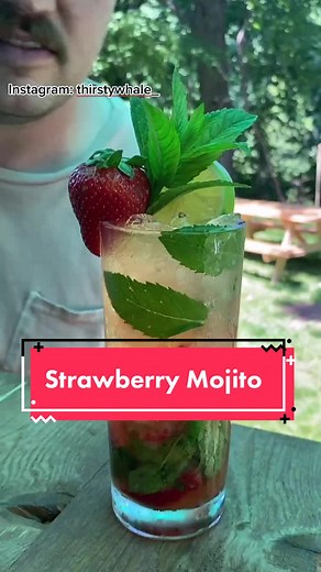 Strawberry Mojito! #summer #strawberry #mojito #cocktail #cocktails #bartender #rum #ct #mint #strawberrymojito