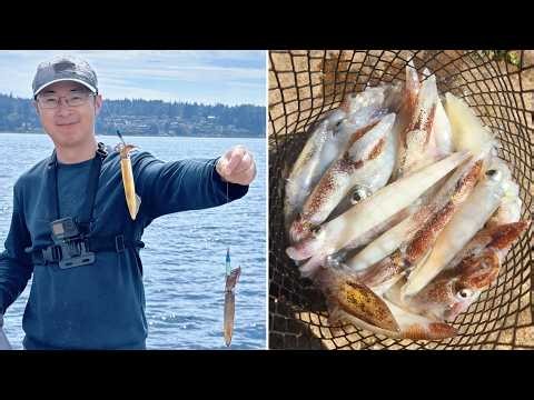 Ocean to Table! Fresh Daytime Squid Fishing in West Coast | Summer Daytime Squid Fishing 08/08/2026