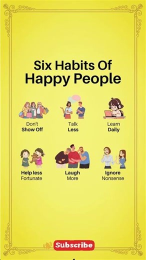 6 Habits of Happy People | Tips for a Positive & Joyful Life #healthylifestyle