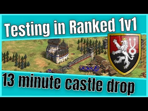 Testing The AOE2 Bohemian FAST CASTLE DROP Build Order In A Ranked 1v1