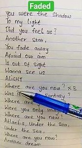 faded song by Alan Walker-Alone #alanwalker #music #foryou #songlyrics #lyrical