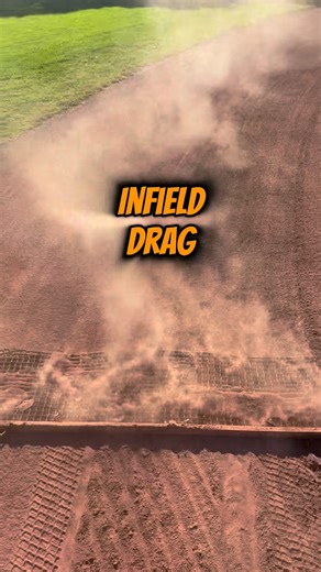 Jim Tucker on Instagram: "Come drag the infield with me! This is our finish drag we use most often. We used the nail drag before this to try and level some spots on the dirt! #baseball #lawncare #nevada #highschoolbaseball"