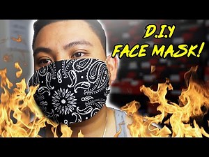 DIY BANDANA FACE MASK TUTORIAL! (NO SEWING)