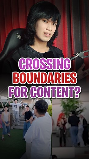 Bring me? Nah bruh, you're definitely crossing boundaries with this one. Never Grow Old, a page with over 1M subscribers, posted a "challenge" that went too far when a cosplayer was dragged into it without their consent. Everyone deserves to be respected in public. Let’s not normalize this behavior that puts others in uncomfy situations. AND NO, "CONTENT LANG PO" IS NOT AN EXCUSE! #Cosplay #cosplaycommunity #cosplayph #commentary #bringme | Nhelle Sy