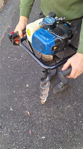 Scheppach 52cm3 petrol drill for planting trees in the forest #shorts