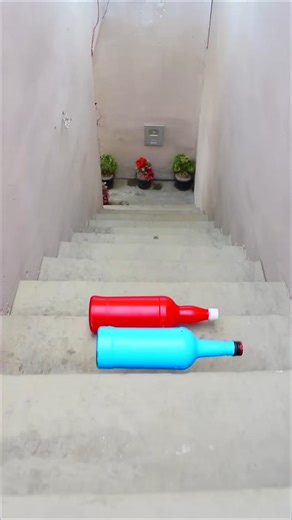 Red VS Blue Breaking glass bottle ⚠️🔥ACrushing Crunchy & Soft Things #shorts#asmr #satisfying