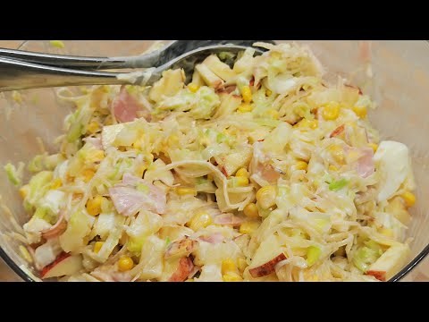 Schichtsalat unglaublich lecker, mit Ananas, Lauch, Mais.. Partysalat, bester Salat zur Grillparty