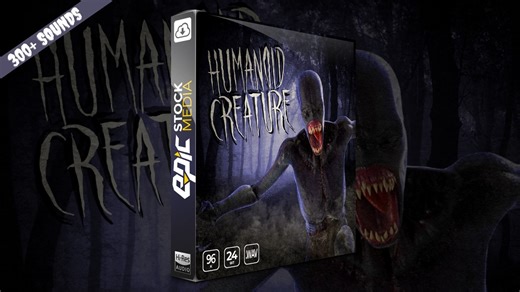 348组恐怖科幻变异动物生物攻击痛苦死亡喊叫音效素材 Epic Stock Media – Humanoid Creatures – Vocalization