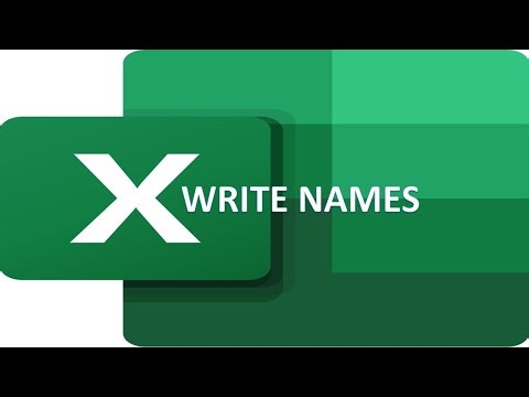 Create VBA Macro to Write Names Across All Worksheets