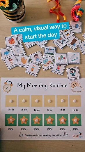 Our morning routine check list for children #elsasupport #teacherresources #adhd #morningroutine | ELSA support