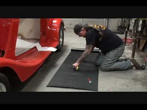34 Ford Street Rod-Installing The Running Board Mat-Part 1