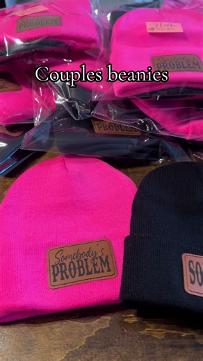Cute Pink and Black Beanie Bundles for Winter
