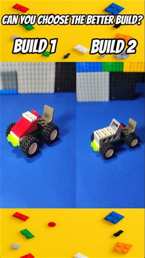 Tiny LEGO Hot Rod: Simple Build vs Custom Build | LEGO HACK | #shorts #lego