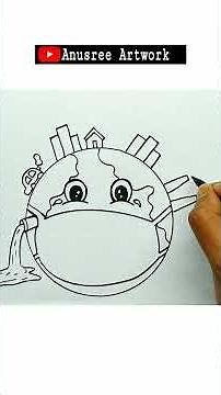 Stop Pollution Poster Drawing #shorts #shortvideo