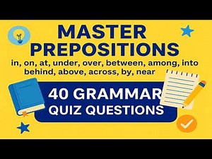 40 Prepositions Quiz Questions to Master English Grammar! | english quizzes | #english_grammar