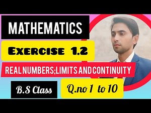 Math Clas B.S ( Calculus and Analytic Geometry)Chapter 01( Exercise 1.2)