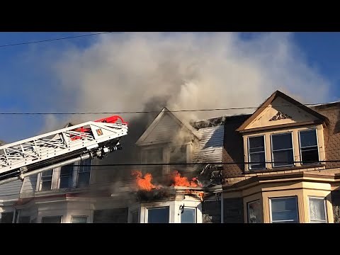 PRE-ARRIVAL 3RD Alarm Working Structure Fire Reading Fire Department W Douglass St