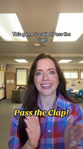 Easy classroom game: PASS THE CLAP! 👏 🎭 1) Have students form a circle! 2) Tell students they will be passing a clap around the circle. 3) Choose a starting point and have that person turn to the person next to them. They should make eye contact, and try to clap at the same time. 4) The next person then continues passing the clap to the person standing next to them. 5) The clap continues around the circle. Start slow as studengs will naturally begin to accelerate! Variations: Reverse the clap 