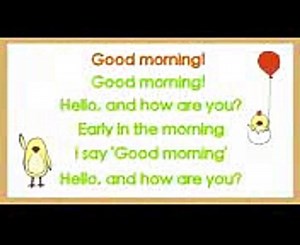 Good Morning Song for Kids (with lyrics) The Singing Walrus (2)