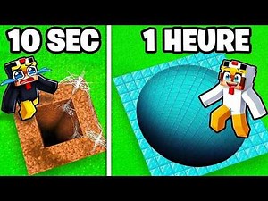 I built a secret trap hole in 10 seconds vs. 1 hour!