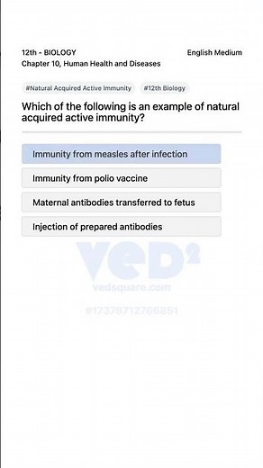 Understanding Natural Acquired Active Immunity 12th Biology