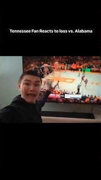 Tennessee Fan Reacts to Crazy Ending loss vs. Alabama! NCAA Basketball #alabama #tennessee