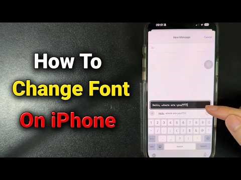 How to Change Font Style on iPhone (Easy iOS Tutorial)