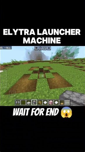 ELYTRA LAUNCHER MACHINE 😱 #minecraft #minecraftshorts #shorts #minecraftindia #ytshorts