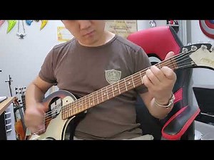 Electric Guitar tuned ADGCEA (octave guitalele or baritone guitar tuning)