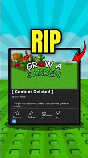 It's OVER FOR Grow a Garden...😭 #roblox #growagarden