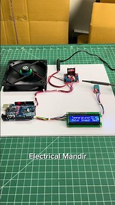 Temp based fan speed control #arduino #shorts