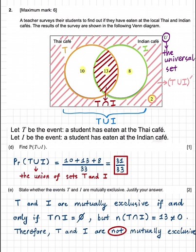 IB Math AI SL May 2024: Probability and Set Theory