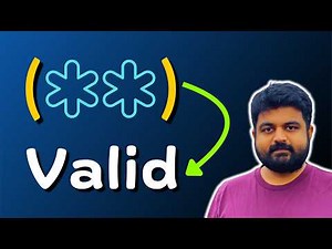 Valid Parenthesis String: 678 - coding interview question