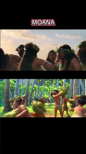 Animated 🆚 Live Action | Moana Trailer 🌺🌊 #moana #disney #cinema #movies #moanaliveaction #maui