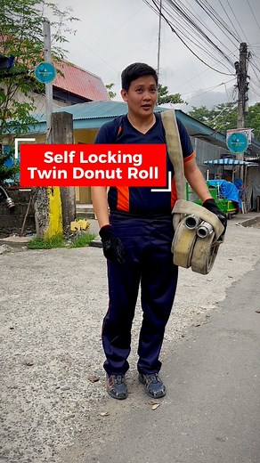 Self-Locking Twin Donut Roll 🧯🔥Neat, compact, and rescue-ready—this hose roll locks itself in place, so no straps are needed. Designed for quick deployment and easy carrying, just grab it like a handbag and go. 🚒💪 Perfect for rapid response and efficient storage. #Firehose #hoseroll #firefighter #firefightertraining #firefighterlife #firefighterskills #firenuzzle | firenuzzle