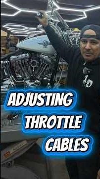 Tips on how I adjust throttle cables, like on this 2005 Harley Davidson Softail