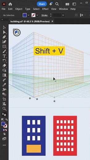 Perspective grid tool in Adobe Illustrator cc Tutorial