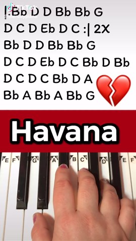 Learn How to Play Havana on the Piano