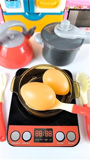 Satisfying with Unboxing & Review Miniature Kitchen Set Cooking Video | ASMR Video no music #asmrtoy