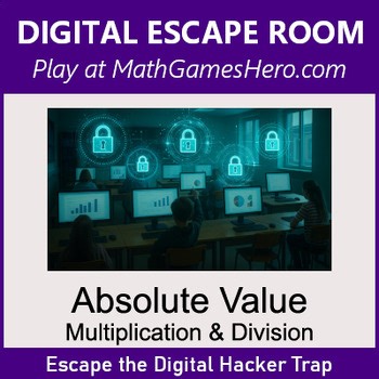 Absolute Value: Multiplication & Division | Digital Math Escape Room Game