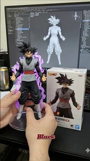 Bandai Black Guko Figurine #ai #aiart #shorts #dragonball