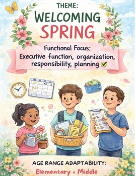 Spring Executive Function Activities | Planning, Sequencing, Sorting, ETC.