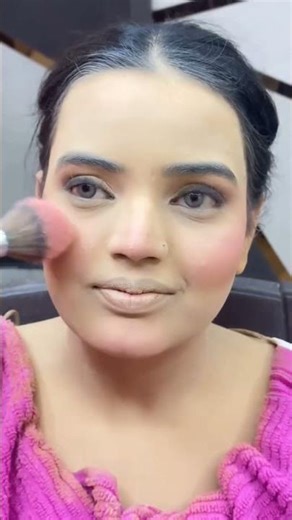 MUSLIM BRIDE KA WHITE DRESS PER MAKEUP #makeup #makeuptutorial #shorts #makeupbyme