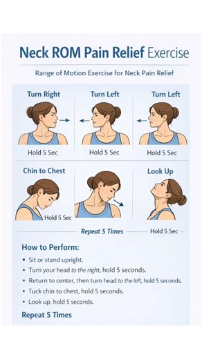 Neck ROM exercise#neckpain#neckpainrelief#medical#pain#exercise#neckpainreliefexercises#viral#fyp#yt
