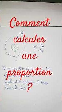 2nde - Comment calculer une proportion ?