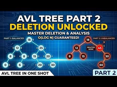 AVL Tree in One Shot || Part 2 || Data Structures and Algorithms