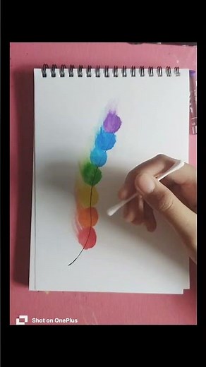 Easy step by step Feather Drawing with Oil Pastels 🪶