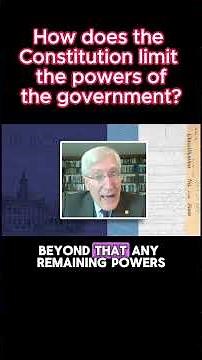 How does the Constitution limit the powers of the government? | Robert George